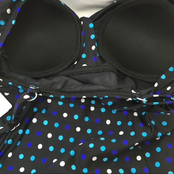 Penbrooke Polkadot One Piece Swim Wear NWT Sz 10 - Picture 5 of 8